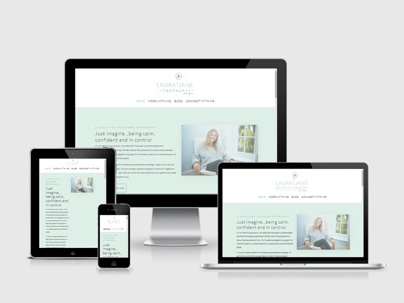 Website for Laura Jane Hypnotherapy